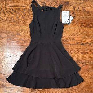 NWT B.Darlin Black Sleeveless Mini Dress